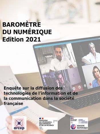Baromètre du numérique - édition 2021 - couverture du rapport