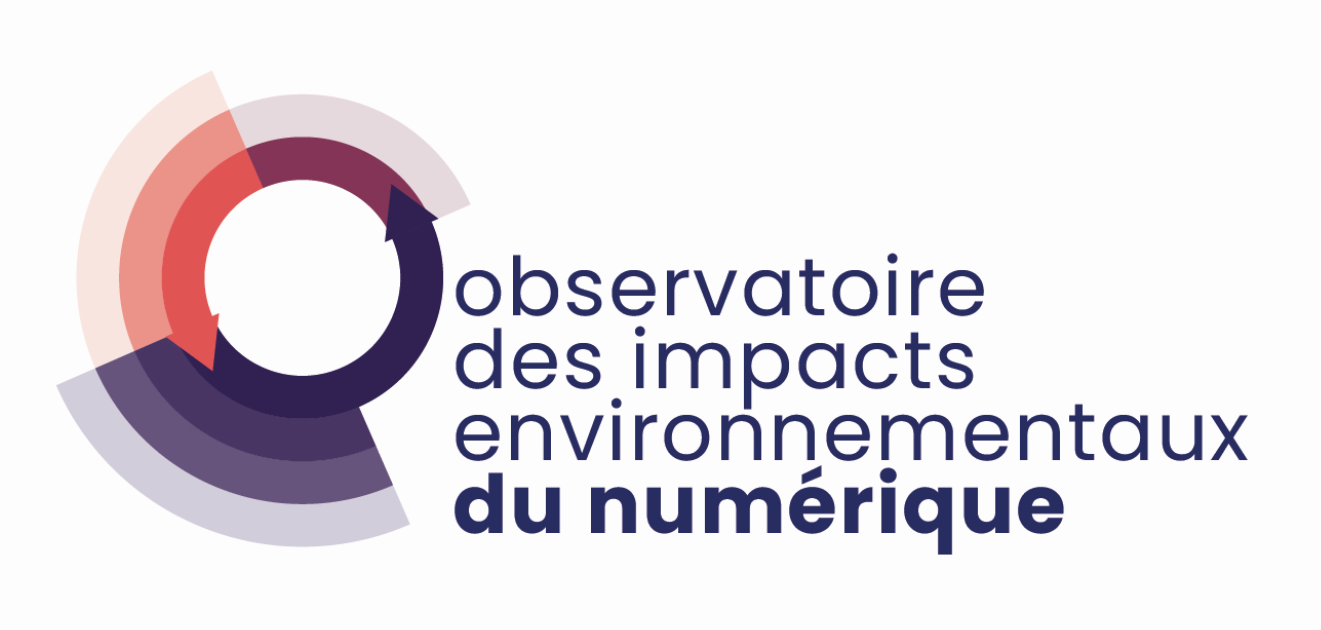 Logo de l’observatoire des impacts environnementaux du numérique Arcep – ADEME