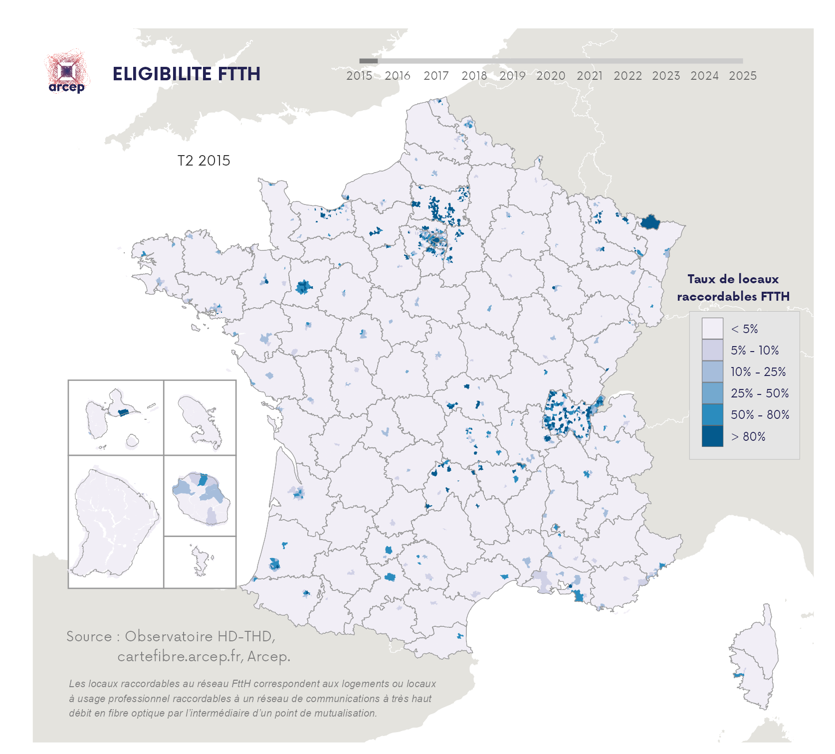 Cartographie FttH T2 2015