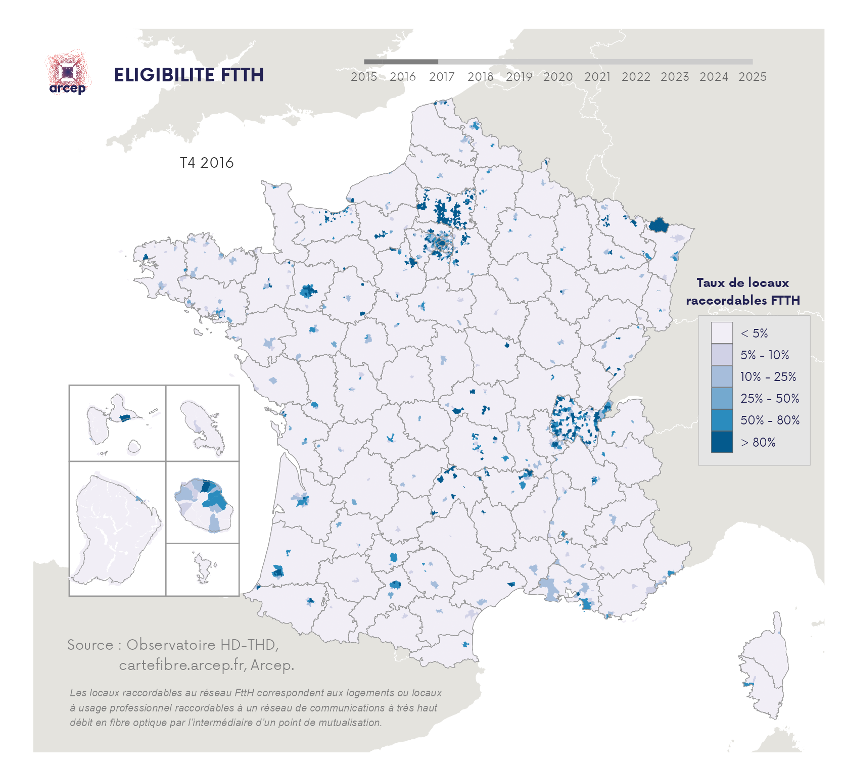 Cartographie FttH T4 2016