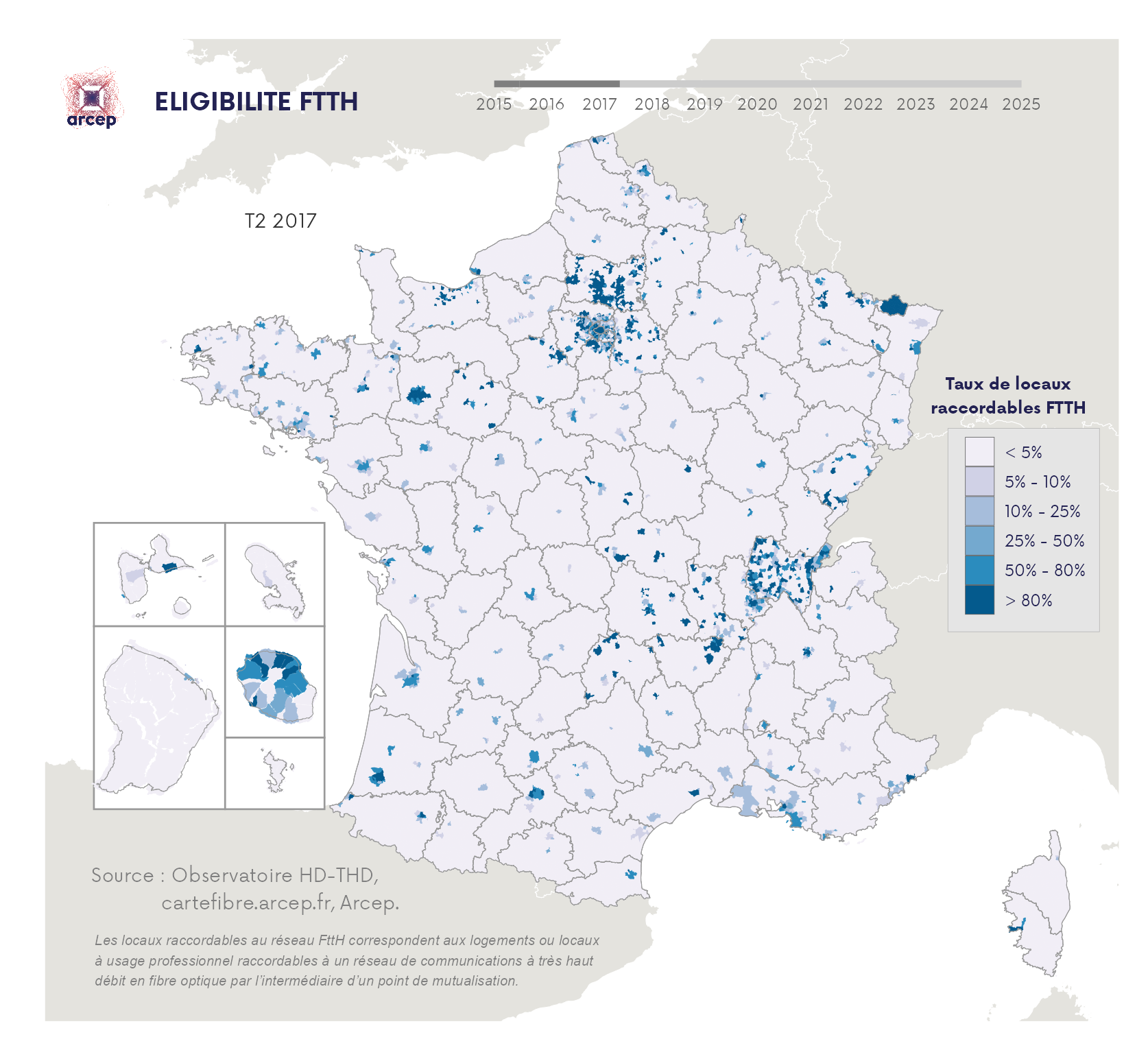 Cartographie FttH T2 2017