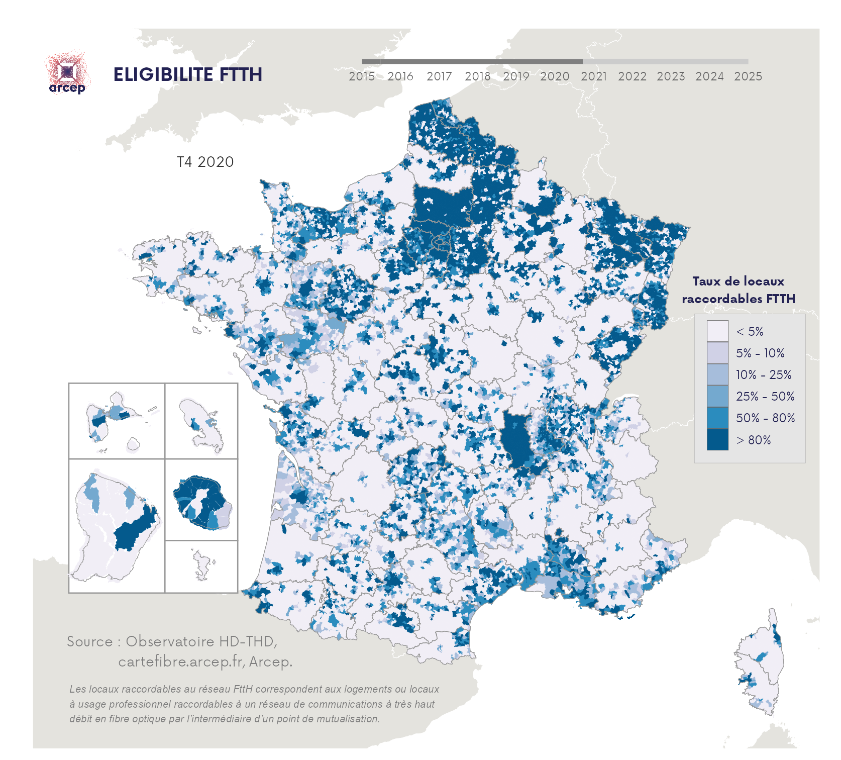 Cartographie FttH T4 2020