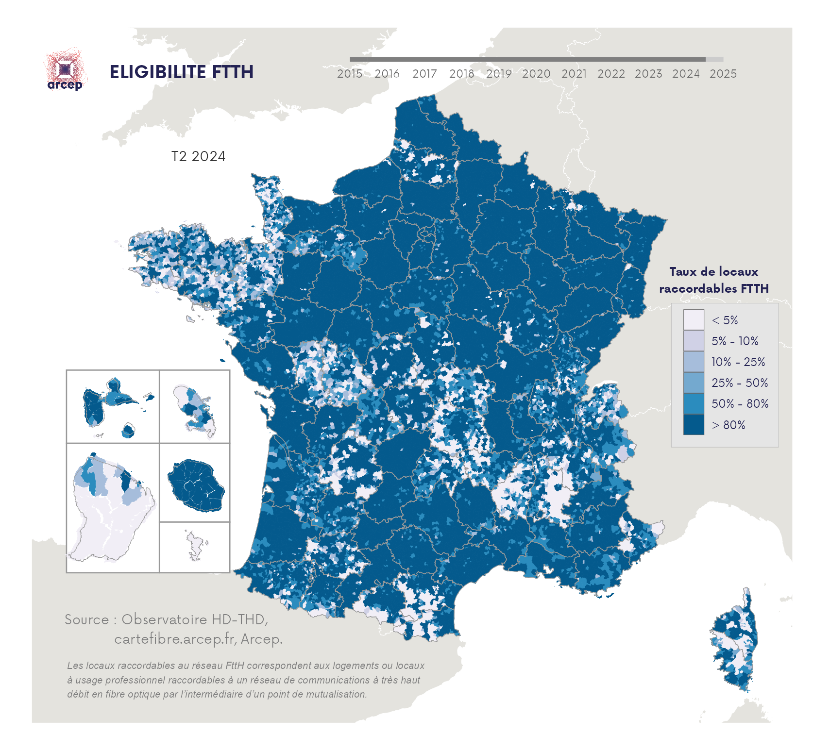 Cartographie FttH T2 2024